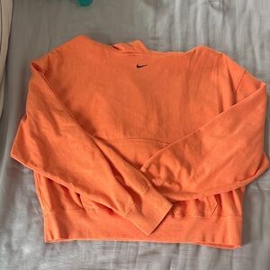 NIKE Women's Bright Orange Crew Neck Sweater